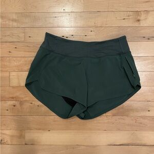 Outdoor Voices Running Shorts. Color - Forest Green. Size - M.